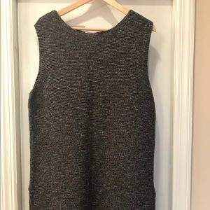 Grey short sweater dress